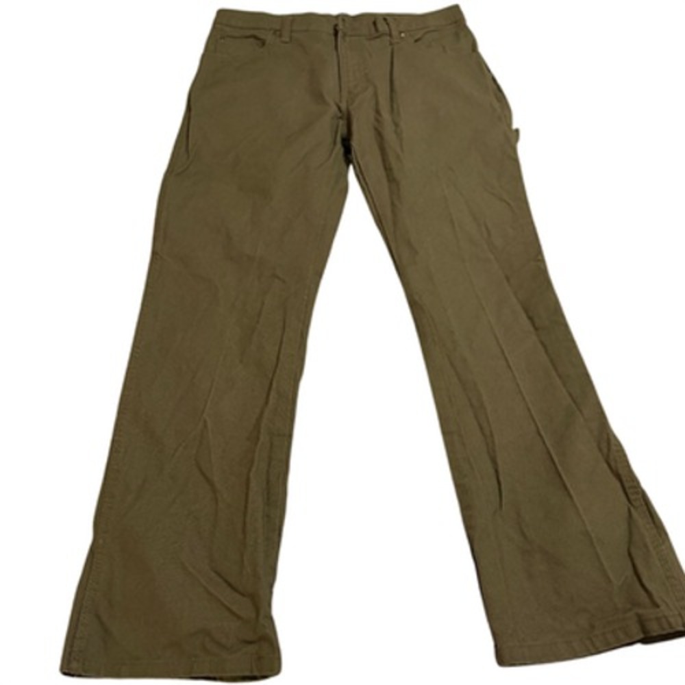 Dickies Carpenter Pants Cargo Workwear Mens 32x30 Green Straight Leg Stretch EUC